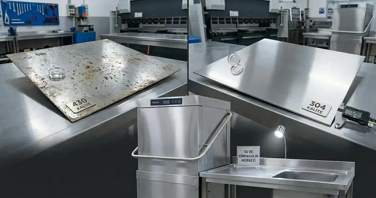 Sac Kalitesi ve Kalınlığı: Endüstriyel Mutfakta Neden 304 Kalite?